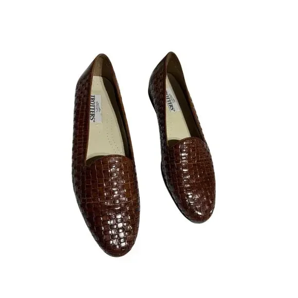 New Trotters Women's Size 13N Narrow Brown Leather Loafers Comfort Shoes - Picture 6 of 10